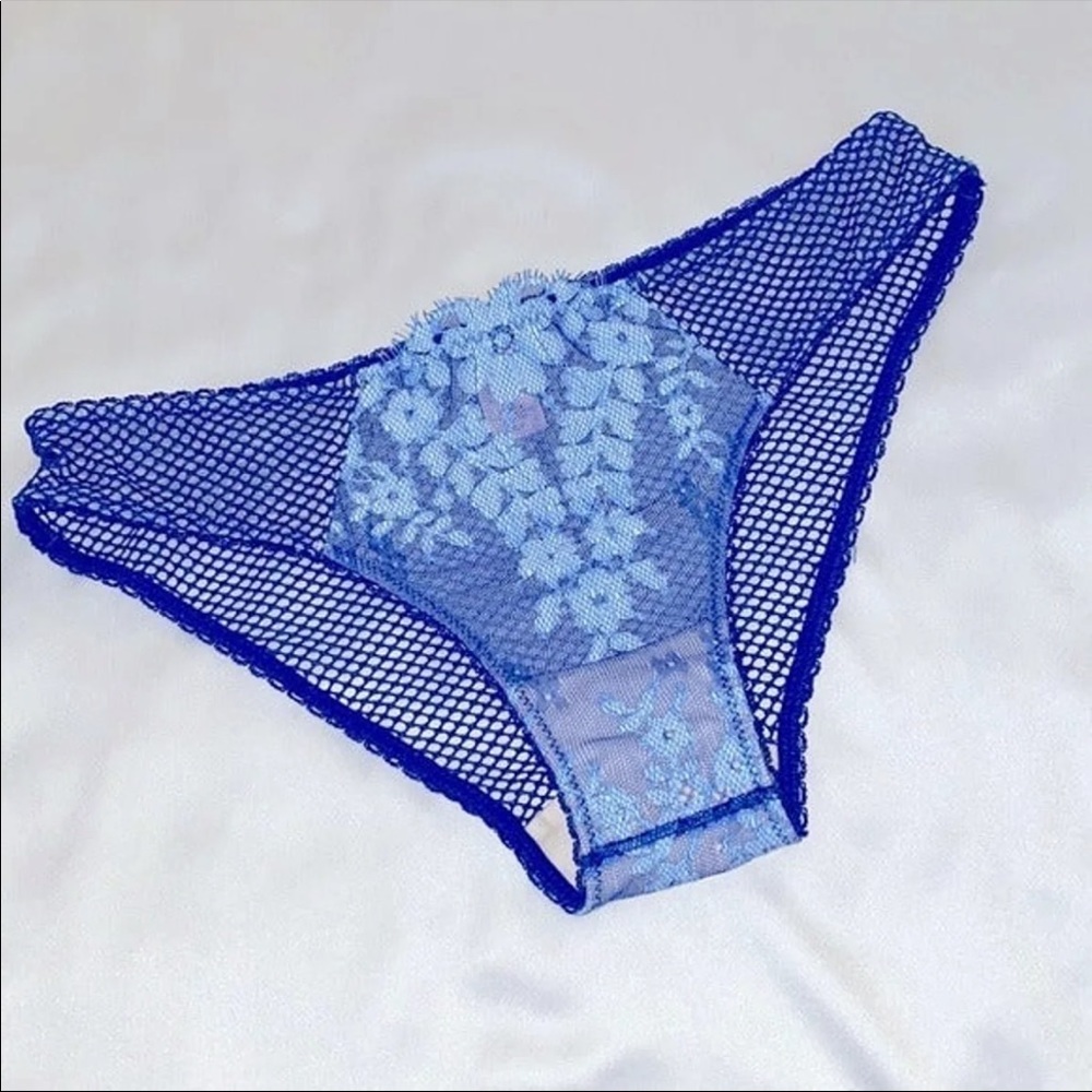 Victoria’s Secret Very Sexy Cheekini Fishnet Culotte Lace Front Bikini Panty